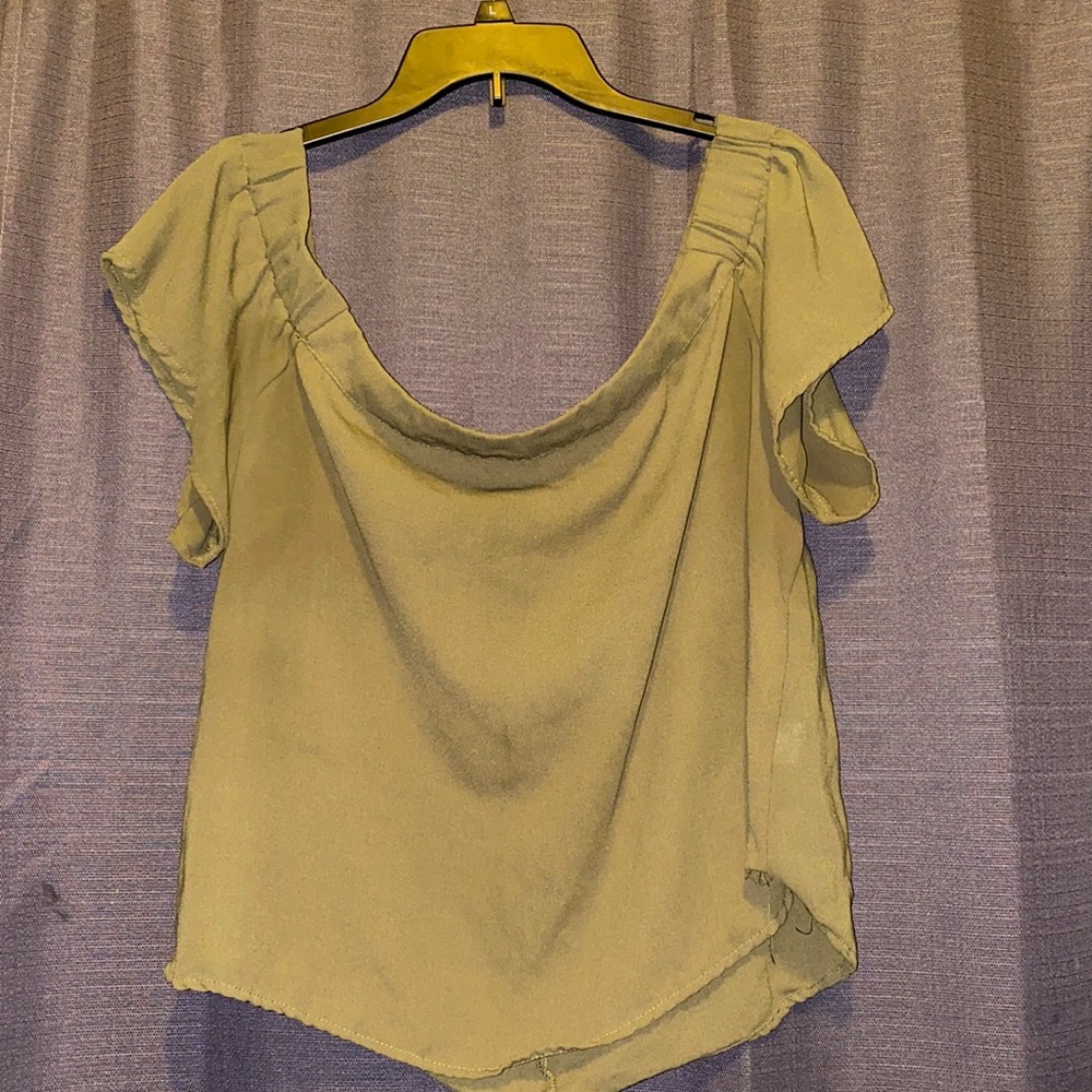 Olive green blouse
